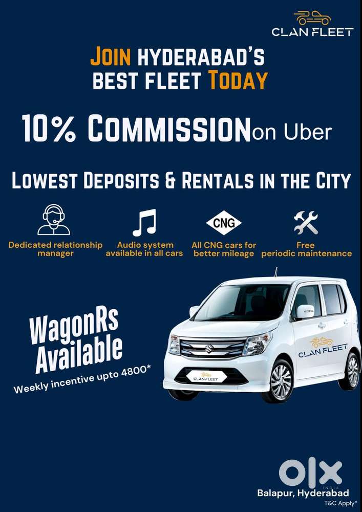 Driver wanted uber /Fleet /hyd