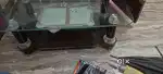 Glass teapoy