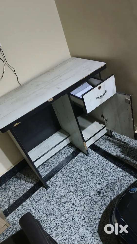 Study table and bed folding