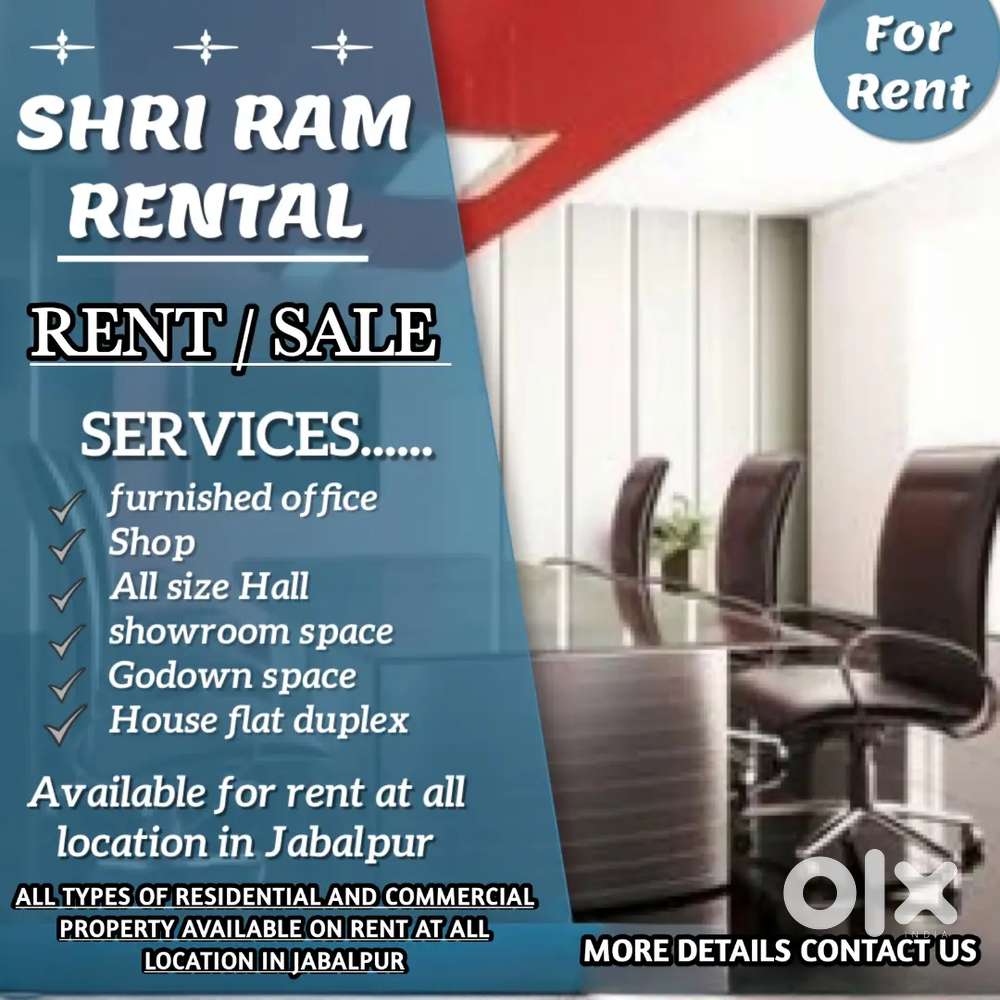 Furnished office 1000 to 4000 square feet available on rent