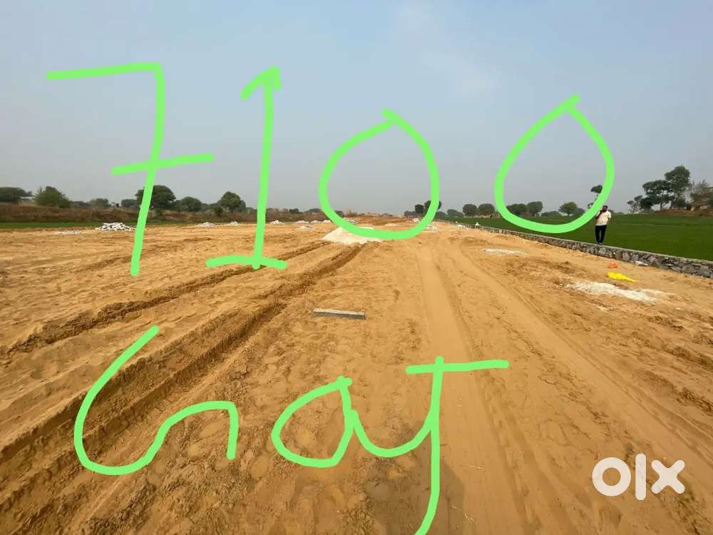 Joya Property 7100 parti Gaj me Plot Farm House shop 100ft Road