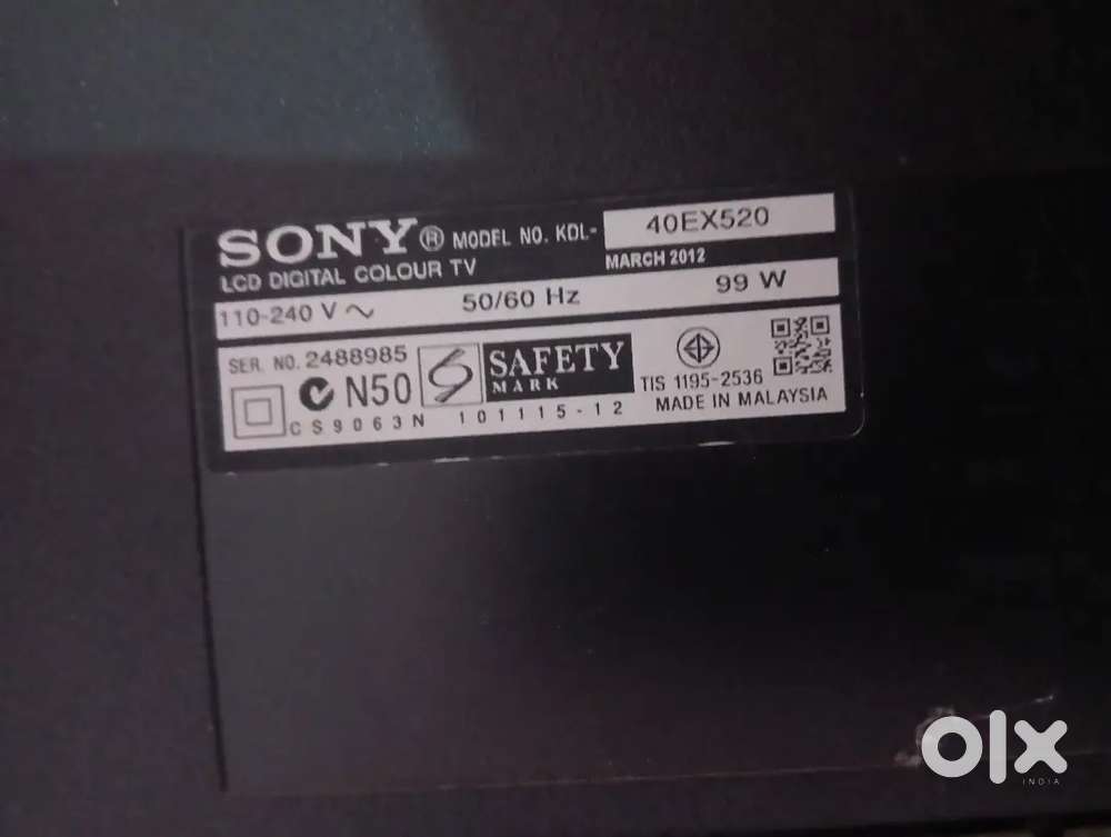 Sony TY Bravia 43inch 108cm