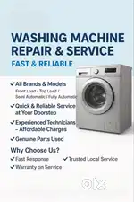 Expert Washing Machine Technician  Home Service Kochi  W