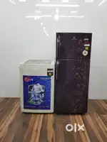 Videocon 230 ltrs double door & lg6kg top load machine #iabw 82568vsb