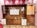 TV UNIT + DEV GHAR - COMBINED TV UNIT & MANDIR