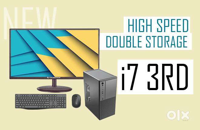 NEW COMPUTER SET  HIGH SPEED CPU i7 3rd  22 inch monitor  desktop