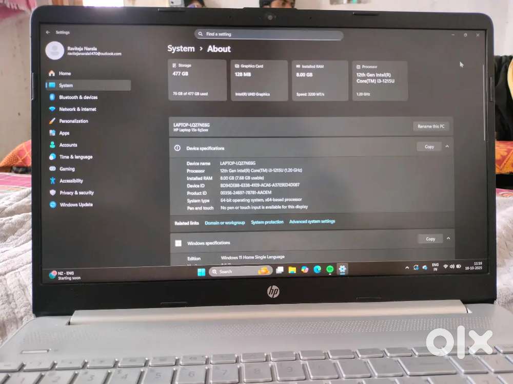 HP 12TH GEN i3