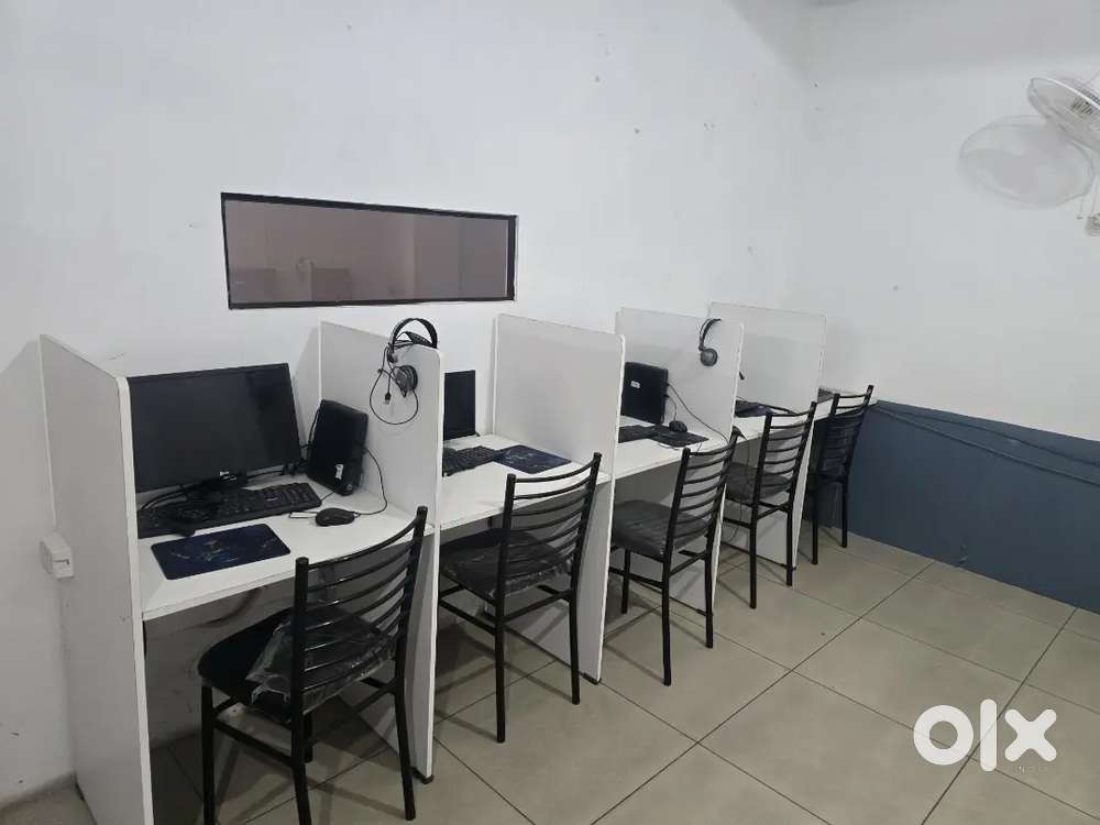 COMPUTER, CHAIRS COUNTER,