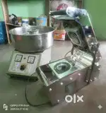 Cotton candy machine plus round container silling machine