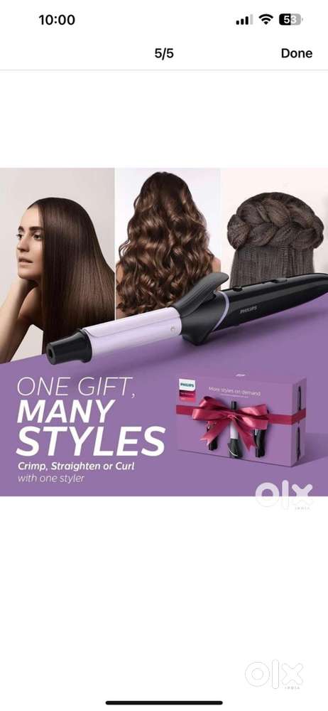 Philips 3in 1 tool Straignter, curler , crimpled