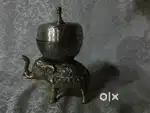 Antique pure brass solid heavy elephant serving bowl10/24/17 cm