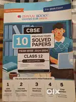 Oswal Class XII CBSE PCM Last 10 Years Solved Papers