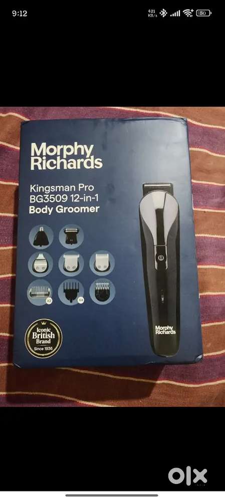 Morphy Richards Trimmer 120
min Runtime 17 Length Settings (Black)