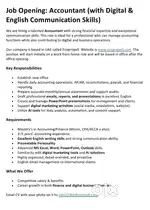 Accountant with Email handling