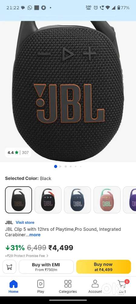 JBL speaker with seal
