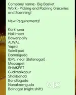 Picker and Packer vacancy at ( Khajaguda )!! Location