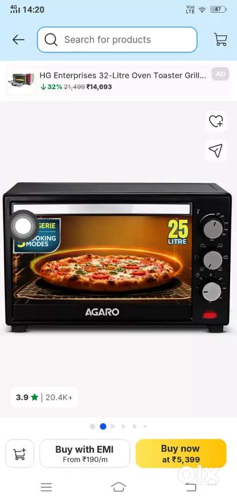 Micro oven,25litre--- new one without unpacking