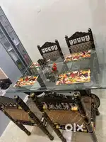 Dinning teapoy and swing set of antique sankheda wood furniture