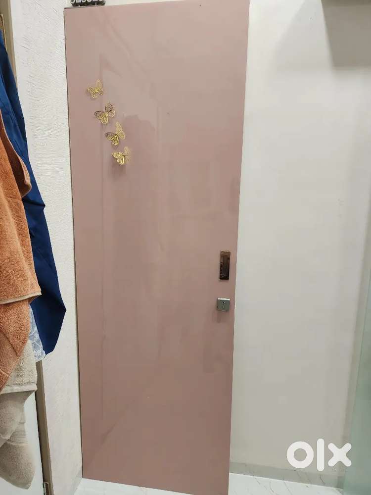 Door with acrylic laminate