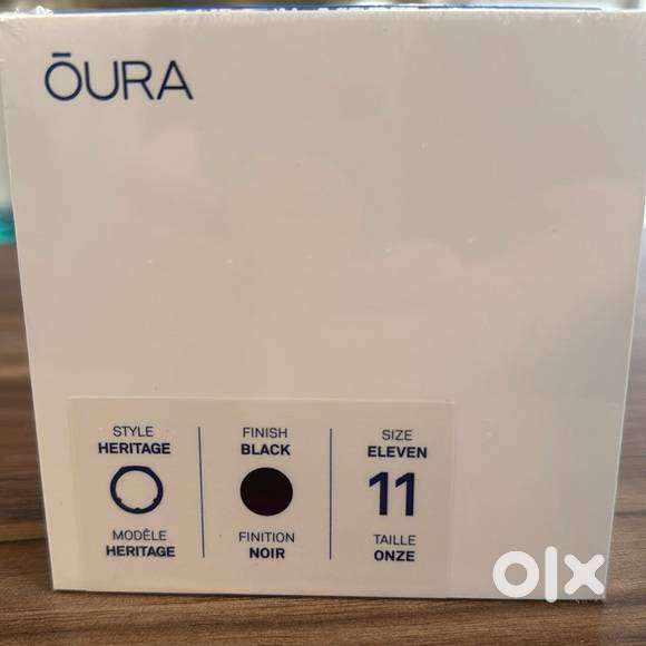 Oura Ring Gen3 Heritage – Black, Size 11  Brand New Sealed Unit