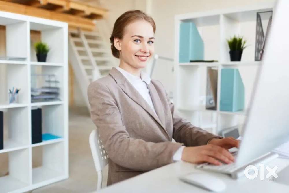 Female office work receptionist