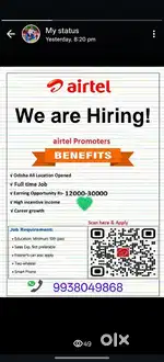 Airtel sales role field duty
