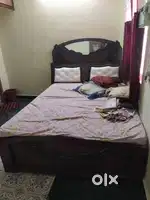 Queen size cot with mattress