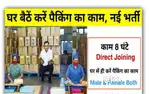 सुनहरा मौका घर बैठकर काम करने का मौका उठाएं