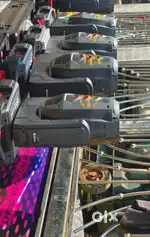 Dj setup sale 20kv generator single phase and 2 pair sharpy light
