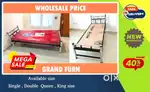 Cot Sale Steel Fancy Bed Double queen size Hostel 56563