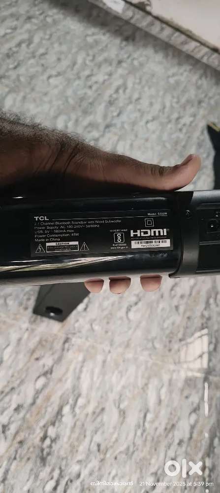 TCL Soundbar with subwoofer