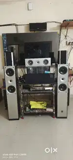 Denon AVR X 3000 7.2 heavy amplifier with 5.0 Tower speaker for sale