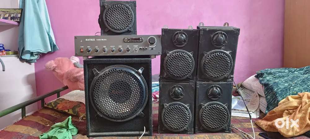 5.1 Matrix 7300 Watts original amplifier with stereo sounds