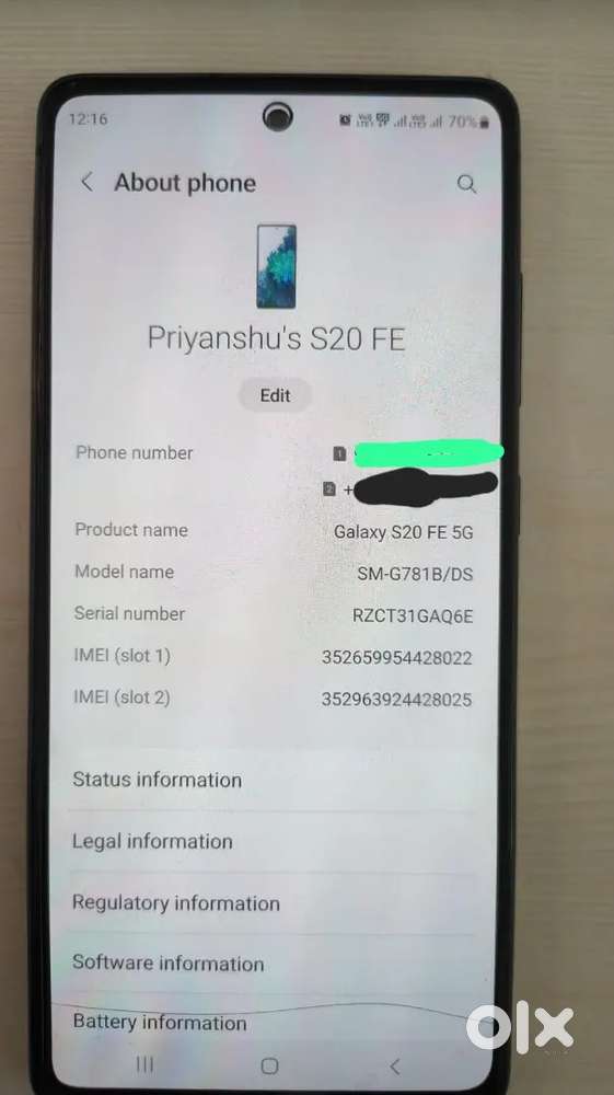 Samsung S20 FE 5G