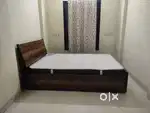 Almost new condition premium bed+mattress+wardrobe+study table