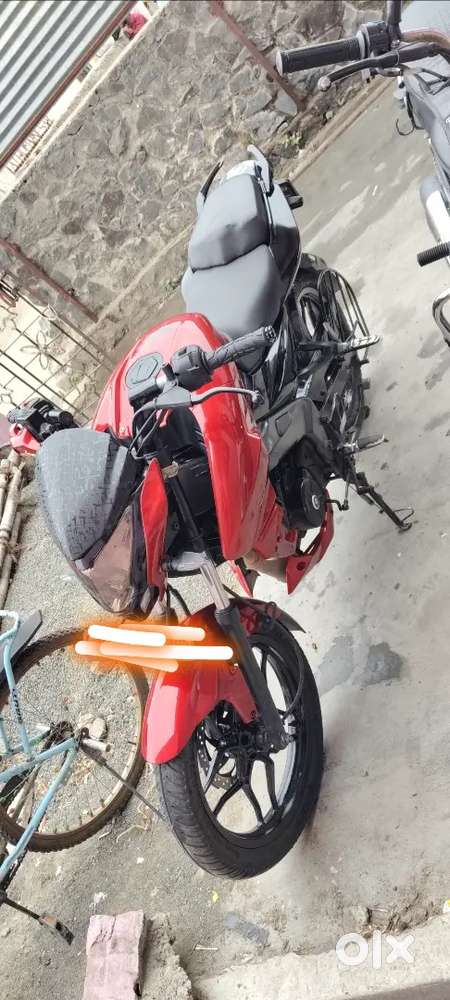 Red colour bike