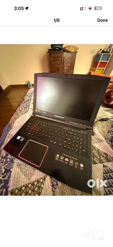 Predator i7 8th gen laptop 8gb ram