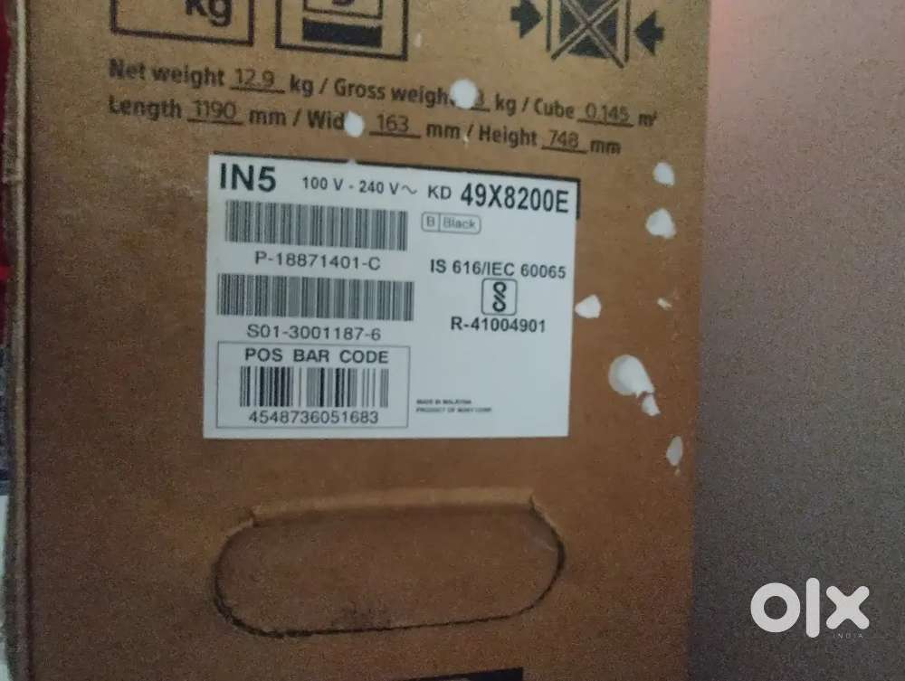 49' Smart 4K Sony Bravia Led TV