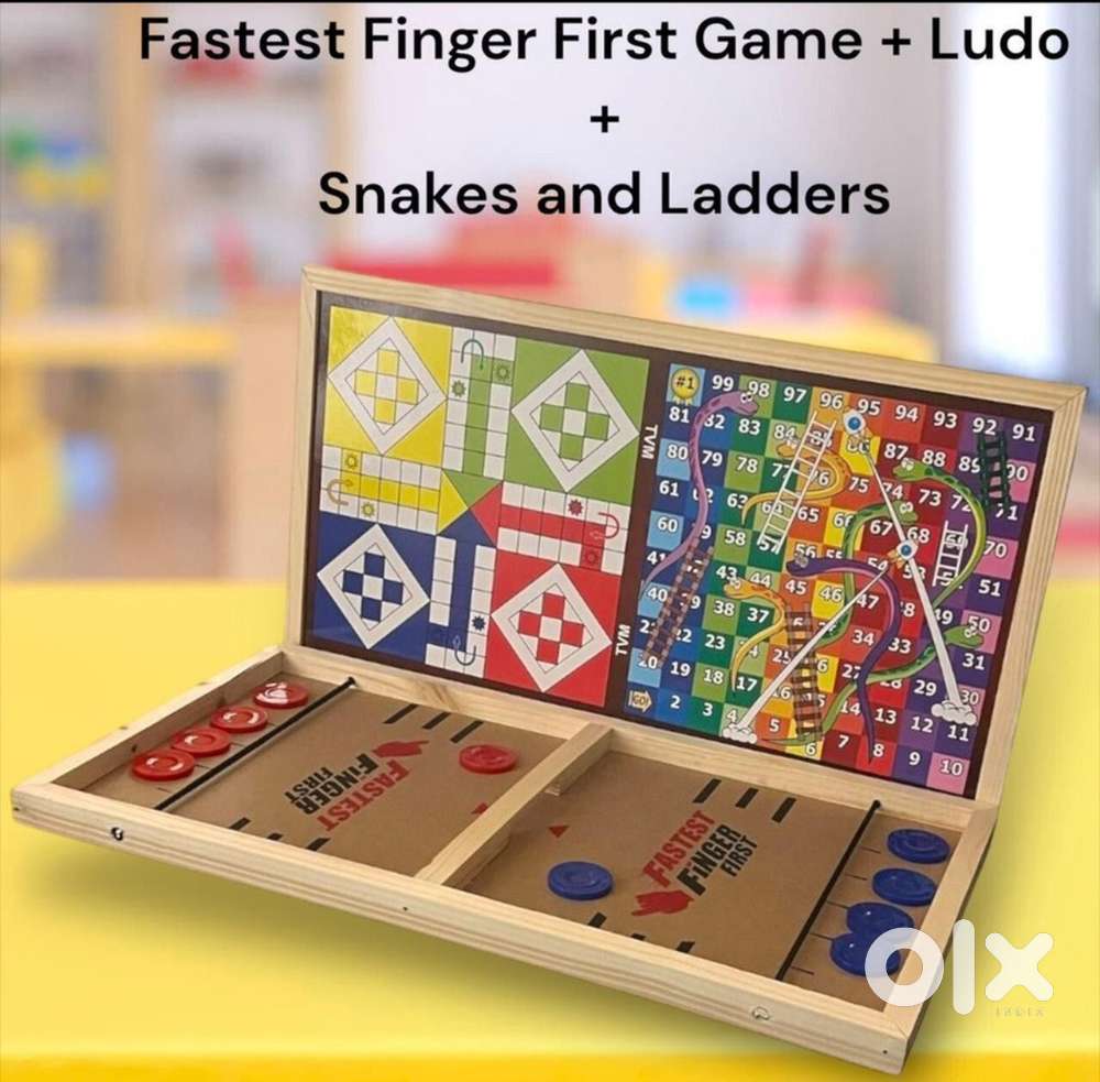 3 in 1 Board Game  Seal Pack  Snake Ludo and Fastest Finger