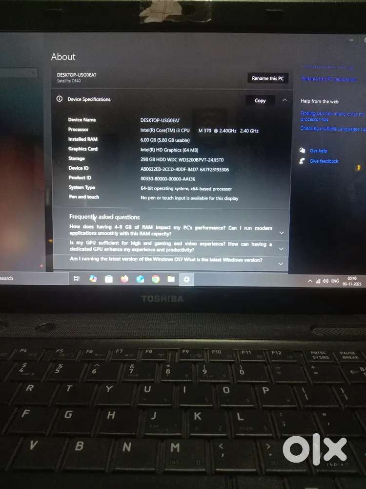 Laptop for sale
