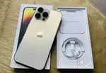 IPHONE 14PROMAX REFURBISHED GOLDEN COLOUR 256GB WITH WARRANTY BILL BOX