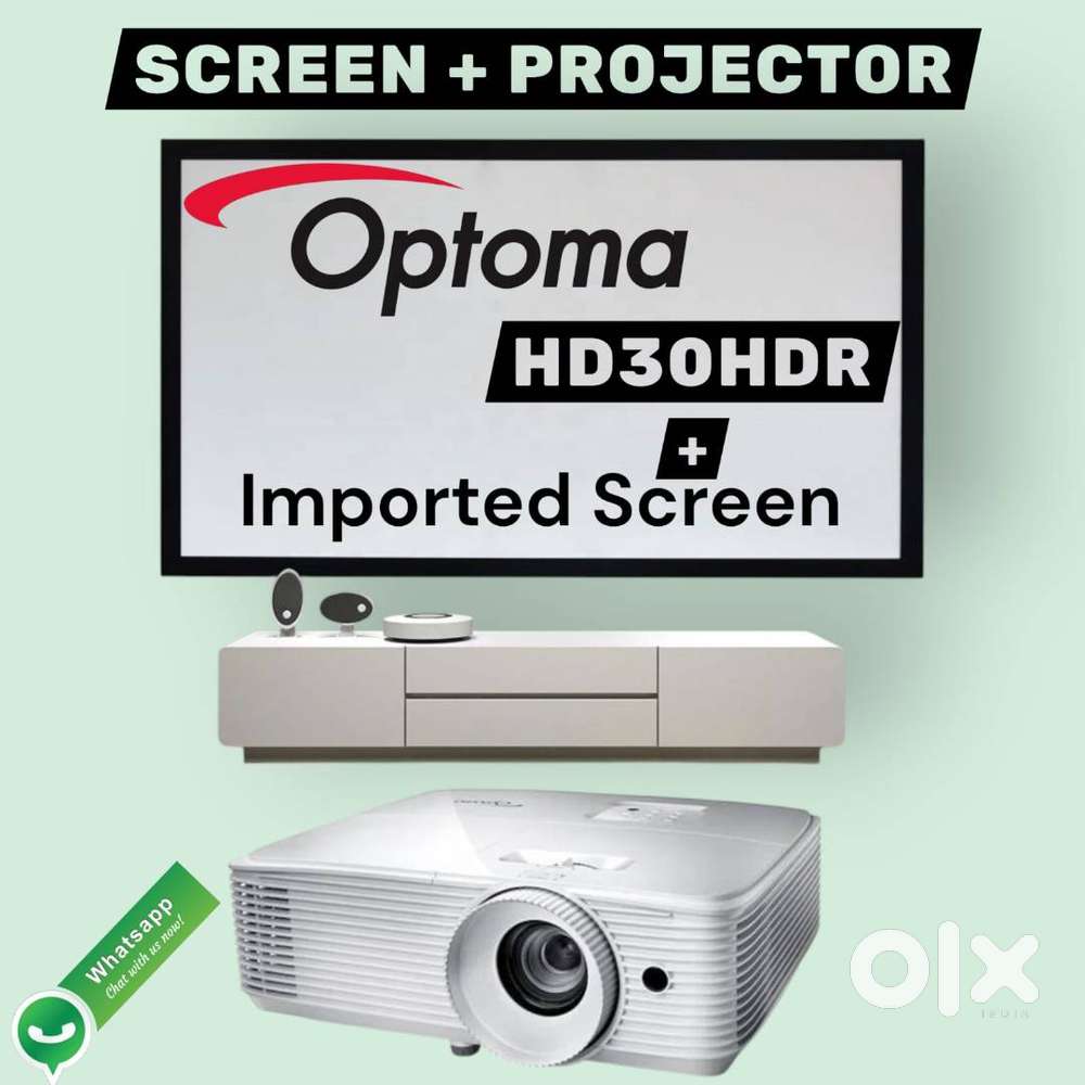 HD30HDR projector + IMPORTED FIXED SCREEN