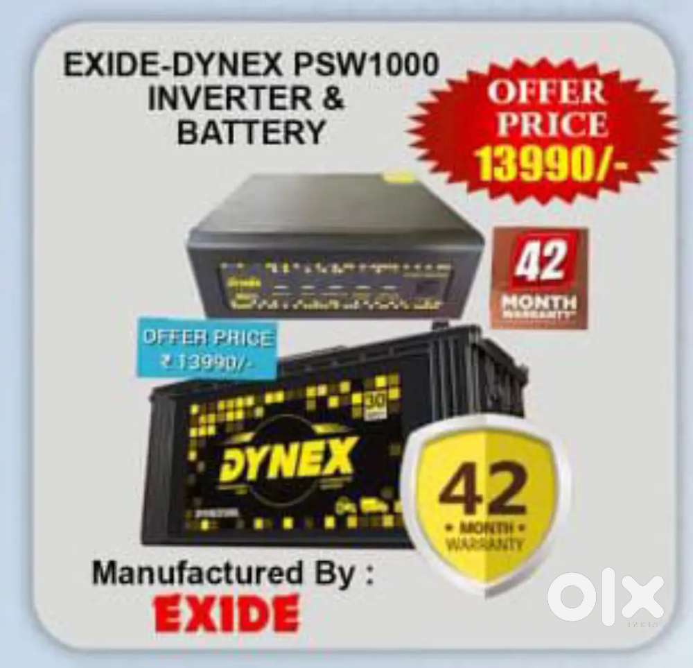 Dynex PSW1000 inverter + Dynex battery