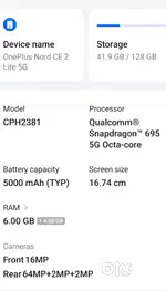 Oneplus 5G phone No bel