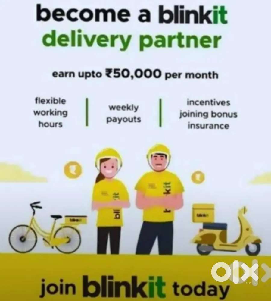 Urgent requirement for GROCERY DELIVERY PARTNER