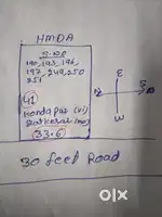 150yards, west,33.6x41, HMDA layout, 30feet road, kondapur,, gatkes