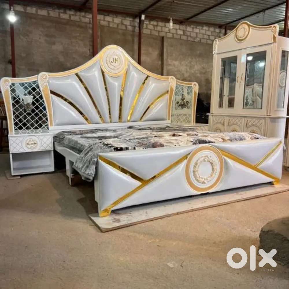 Today bumper offer buy new double bed with box 7300/- EMI Available