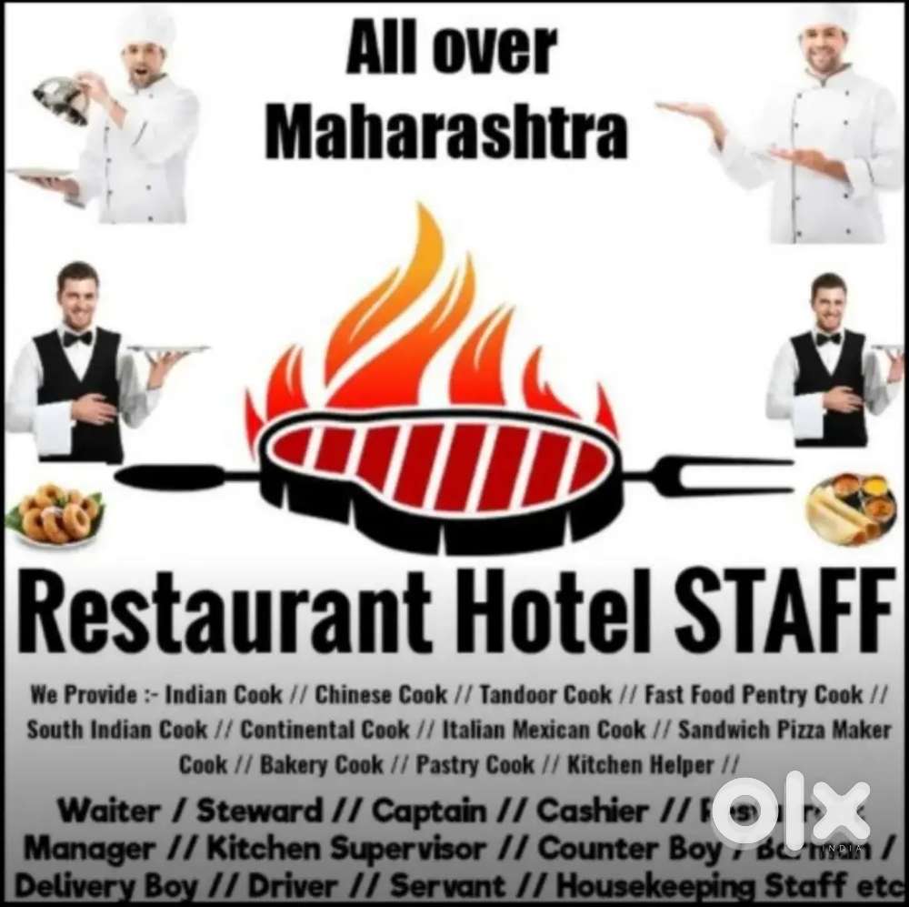We Provide the Best Hotel And Restaurants Chefs and Cook, Maharashtra