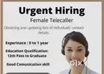 Telecaller and Counselor Recurment . Banking sector. Work