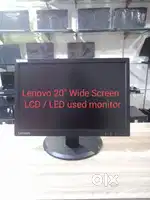Lenovo 20 Wide screen LCD / LED used, Ips panel refurbished Monitor